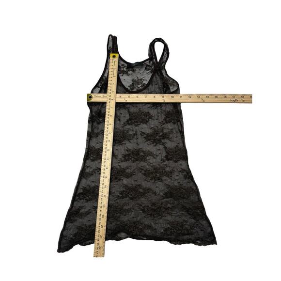 Express Size XS Vintage Y2K Sheer Laced Tank Slim Fit - Picture 3 of 4